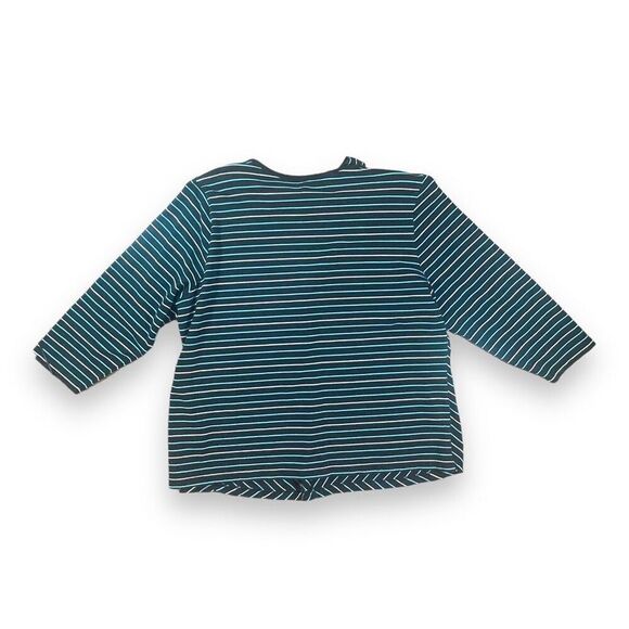 Lane Bryant Chevron Striped Tie Top Sz 18-20 - Picture 5 of 12